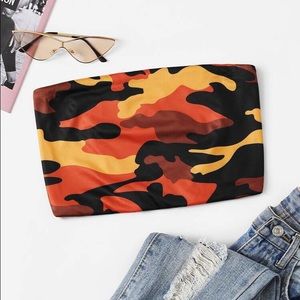 Shein camo tube top